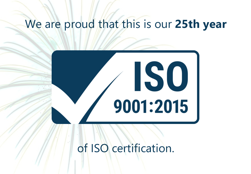 SSDL achieves 25th year of ISO with new ISO 9001:2015 Quality Management Systems Standards Certification